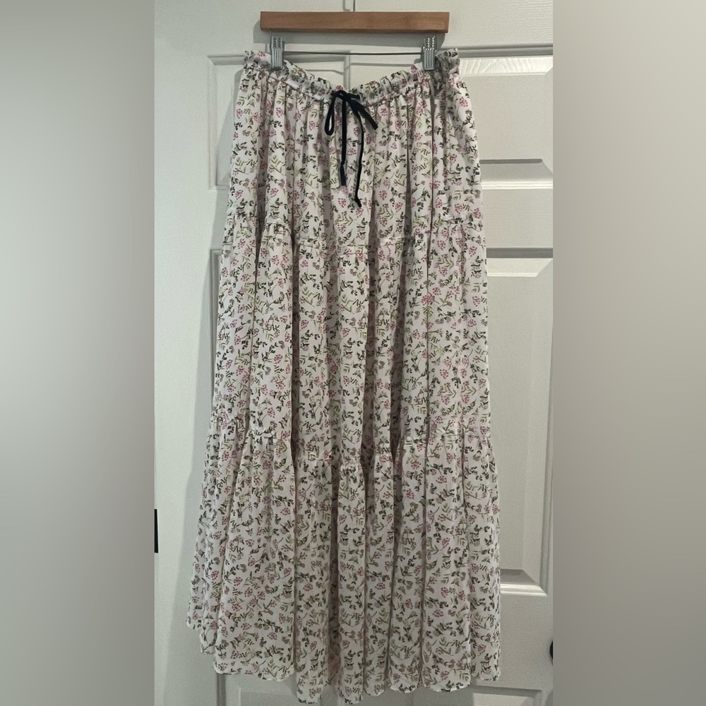 JCrew retail NWT Liberty of London fabric large maxi skirt